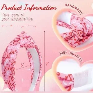 NWT 2Pc Knotted Headband for Women Valentines Day Accessories | Nwt 2pc Knotted Headband For Women Valentines  main image 3